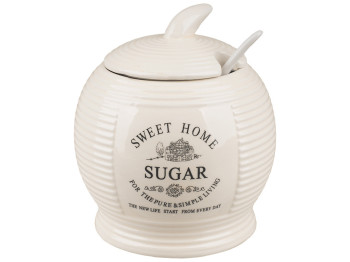Сахарница с ложкой Stenson Прованс 350мл 10х10х11,5см
