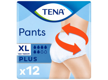 Підгузки-трусики Tena Pants Plus XL, при середньому та тяжкому нетриманні (12 шт)