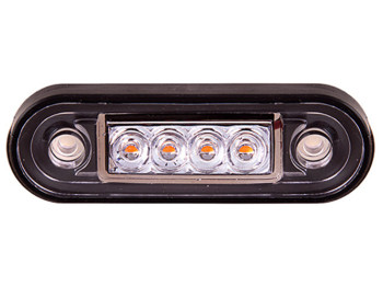 Повторитель габарита (палец двойной) 4 LED 12, 24V желтый (TH-0011-yellow)