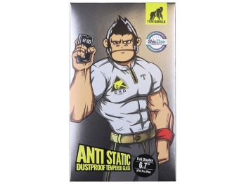 Защитное Стекло Type Gorilla 0.33мм 2,5D HD Anti-Static PTJ1 для iPhone 12 Pro Max, Цвет Черный