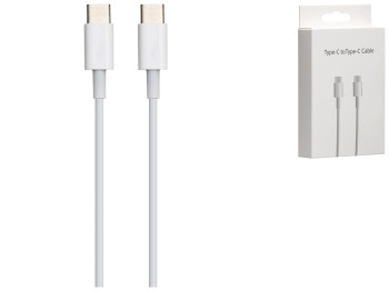 Кабель USB Onyx Type-C to Type-C No Logo, Белый