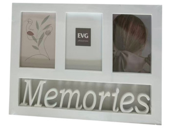 Фоторамка EVG, INNO White Collage 3, пластик, білий, 28×37×1,5 см 6900068845985