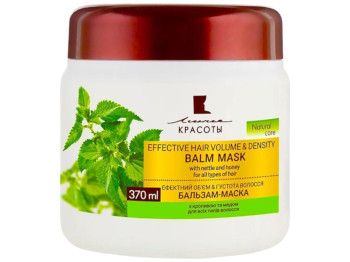 Бальзам-маска для волос Линия красоты "Эффектный объем и густота волос" с крапивой и медом 370мл