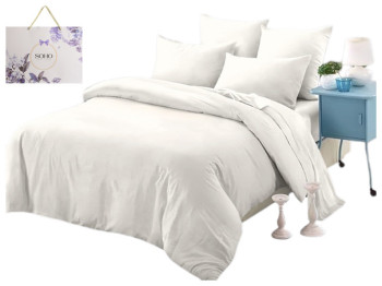 Комплект постельного белья Soho Евро Lounge One White, 200х230см, 6900069989190