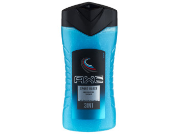 Гель для душу Axe "Sport Blast" (Спортивний заряд) 3в1 для тіла, волосся, обличчя 250мл