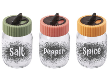 Спецівниця Herevin 2024 Colours Salt & Pepper MIX, 190мл, 8690070536039