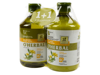 Органический набор O’Herbal Шампунь для объема тонких волос 500мл+кондиционер 500мл