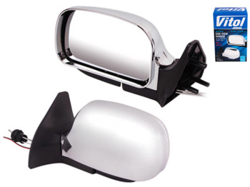 Зеркало боковое Vitol LADA Samara 08,09,13 - 15 Chrome, комплект 2шт (ЗБ 3109 Chrome)