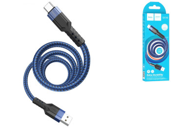Кабель USB Hoco U110 Type-C 1.2м, Синий