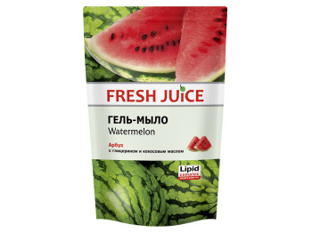 Крем-мило рідке Fresh Juice дой-пак з гліцерином "Watermelon" Кавун 460мл