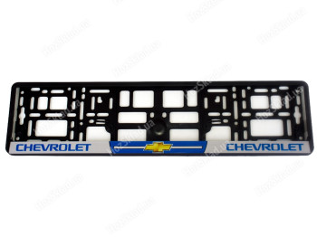 Рамка номера пластик "CHEVROLET" (наклейка с полноцветной печатью)