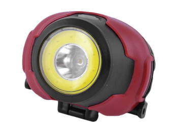 Ліхтар налобний діодний 1802 COB+LED, 3xAAA