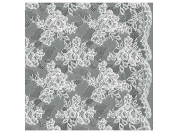 Клеёнка Dekorama, цвет серый с кружевным узором, 1.40×20 м.