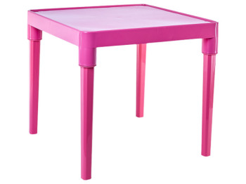 Стіл дитячий 51х51х47см (рожевий) 100025
