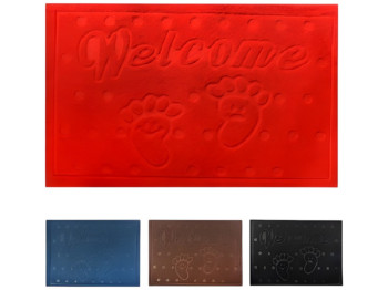 Коврик придверный Welcome smile 38х57,5см цвета ассорти (цена за 1шт)