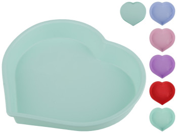 Форма для выпечки силиконовая Stenson Сердце 24,5х23х4см