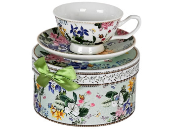 Чашка с блюдцем Primavera, 180мл, 14см (цена за набор 2 предмета)