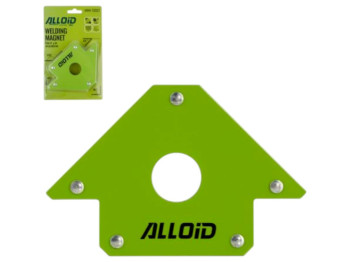 Магніт для зварювання Alloid 22 кг, форма стрілка, фіксація 45 ° / 90 ° / 135 °, центральний отвір