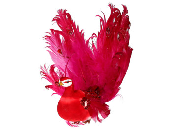 Декоративний птах Павич, колір – червоний