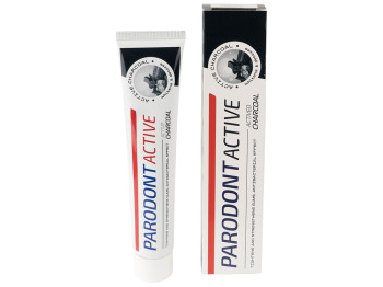 Зубна паста Astera Parodont Active Charcoal з активованим вугіллям 75мл