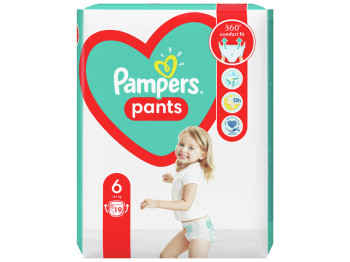 Подгузники-трусики Pampers Pants, размер 6 (15+ кг), 19шт