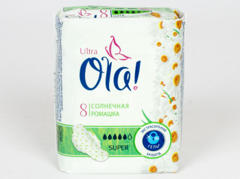 Прокладки "Ola" xxxxx ультратонкие для сильных выделений "Ромашка" 8шт