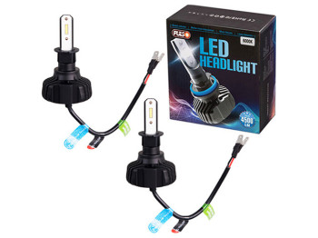 Лампы Pulso S1 PLUS, H3, LED-chips CSP, 9-32v2x20w, 4500Lm, 6500K