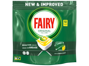 Таблетки для посудомоечных машин Fairy Original All in One Лимон, 92шт