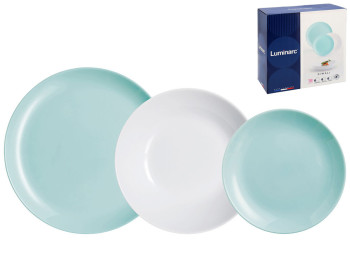 Сервиз Luminarc Diwali Light Turquoise & White (цена за набор 18 предметов) 0883314766271