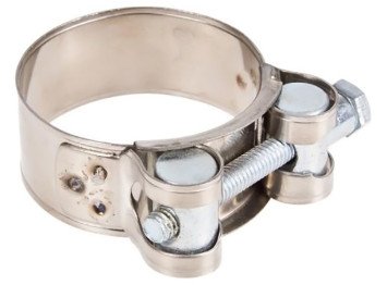 Хомут оцинкованный, сталь, усиленный, GSB, 26-28, W1, M5