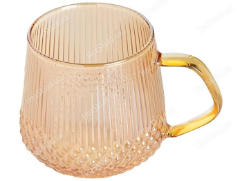 Чашка фігурна із золотим напиленням, 380мл