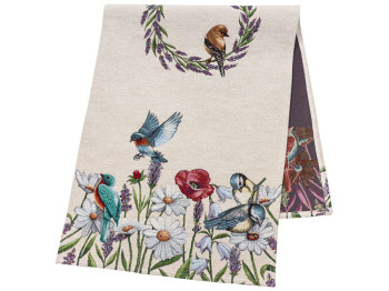 Раннер гобеленовый на стол Птицы в цветах 45*140см 1229-45 RUNNER