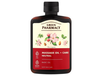 Масло массажное Green Pharmacy, нейтральное, для всех типов кожи, миндаль, 200мл