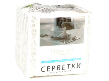 Салфетки "Naturell" белые однослойные 22x22см 100шт