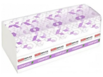 Полотенце бумажное Pro service Comfort, V-стекл., 2-х слойные, 150шт, белый, 33700117