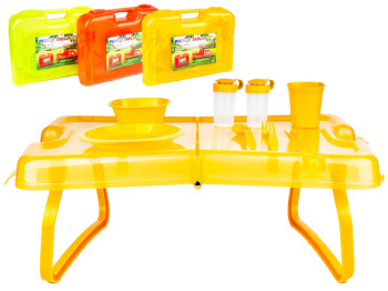 Набір для пікніка "Picnic table set" (стіл + посуд) 27 предметів на 4 персони