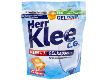 Средство для мытья в посудомоечной машине Klee гель-капсулы 20шт