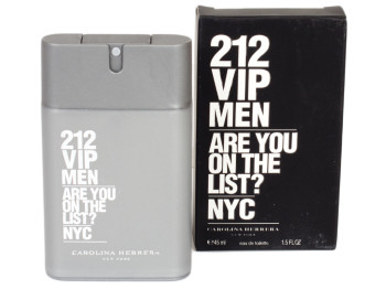 Духи-планшет (ліц.) чоловічі Carolina Herrera "212 Vip Men" Eau De Toilette 45мл