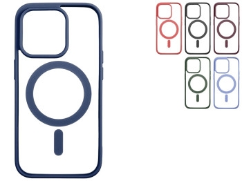 Чехол Color+MagSafe для iPhone 14 Pro Цвет 08, Dark Blue