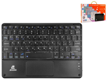 Клавиатура беспроводная Jeqang JB-380, bluetooth, Type-C, LED, 265×177×2мм, цвет черный