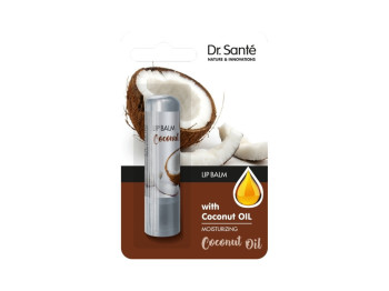 Бальзам для губ Dr. Sante Coconut Oil, пом'якшення та зволоження, з кокосовим маслом, 3,6г