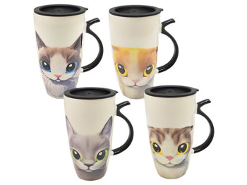 Чашка з кришкою Cats 600мл