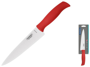 Ніж Tramontina Soft Plus red Chef, 17,8см, інд.блістер, 7891112261600