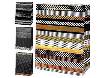 Пакет подарунковий паперовий S Shining stripes, 18x23x8см