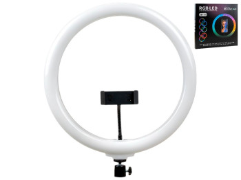 Лампа Rgb Crystal 3D-33, кольцевая 33см, 120 LED, 3D-диффузор, пульт, USB, держатель, цвет черный