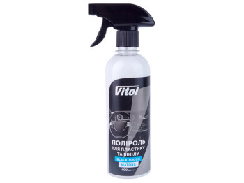 Полироль для пластика и винила Vitol Black Touch, матовая, 400мл