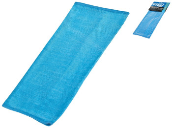 Серветка мікрофібра VR-01L-G, для скла, 40х30см, блакитна
