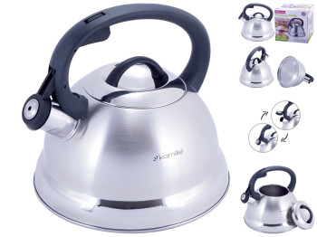 Чайник Kamille индукционное дно, из нержавеющей стали со свистком 2,5л