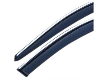 Дефлекторы окон Toyota Camry V40 USA 2006-2011 с Хромом Молдингом (T41-1-M)