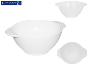 Бульонница с ушками Luminarc "Diwali" белая 17х13,7х7см 560мл 97995
